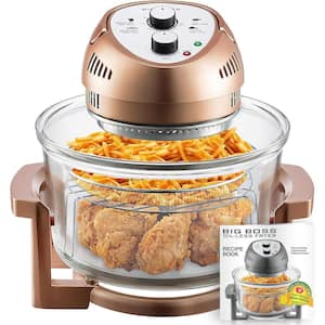 16 Qt. Copper Oil-less Air Fryer with Built-In Timer