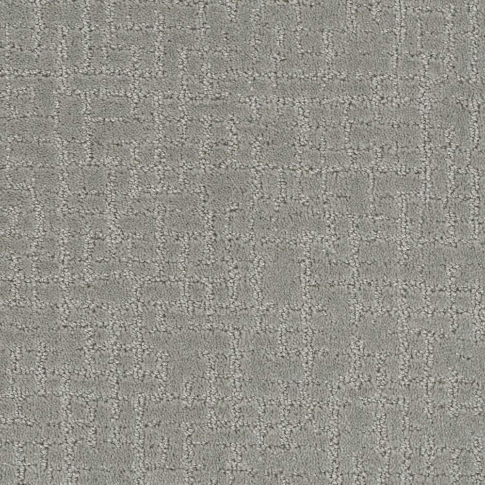 TrafficMaster West Springs - Sidewalk - Gray 28 oz. SD Polyester ...