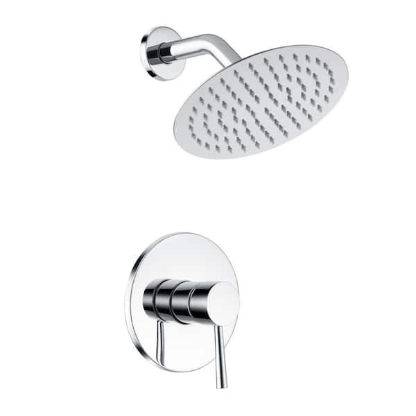 Modern Single-Handle 1-Spray Shower Faucet 1.8 GPM with Easy to Install in Chrome