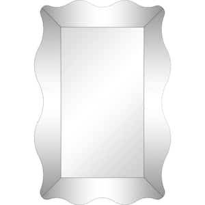 23.63 in. W x 35.38 in. H Glass Silver Decorative Mirror