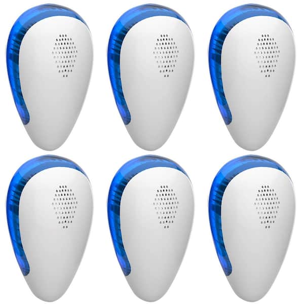 4-6-Watt Ultrasonic Electronic Indoor Plug in Bug Repellent for Bedroom Garage with Built-in Advance Chip (6-Pack)