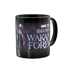 Marvel's Single- Cup Black Drip Coffee Maker Panther Wakanda Forever Coffee Mug with Warmer for Your