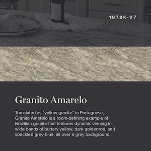 4 ft. x 8 ft. Laminate Sheet in Granito Amarelo with HD Mirage Finish