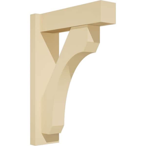 Ekena Millwork Legacy 5 in. W x 22 in. H x 16 in. D Signature Urethane Polyurethane Outlooker with Block Ends