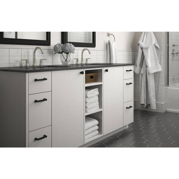 Black Kitchen Bathroom Drawer Cabinet Pull with a Birdcage Design 3 3/4" 96MM 