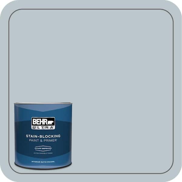 1 qt. #PPH-42 Nautical Gray Extra Durable Satin Enamel Interior Paint & Primer