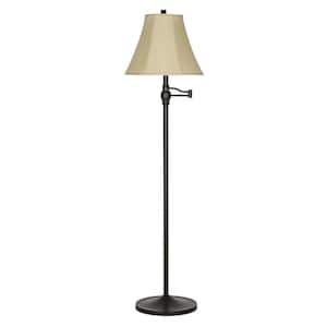 57.5 in. Bronze Swing Arm Floor Lamp