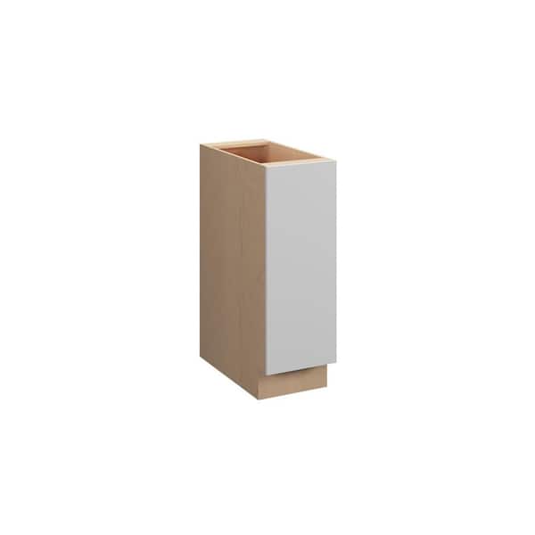 Ithaca Slab 9 in. W x 34.5 in. H x 24 in. D in Super White Plywood Assembled Full Height Door Base Cabinet
