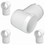 1 in. Furniture Grade PVC Slip Sling Tee in White (4-Pack)