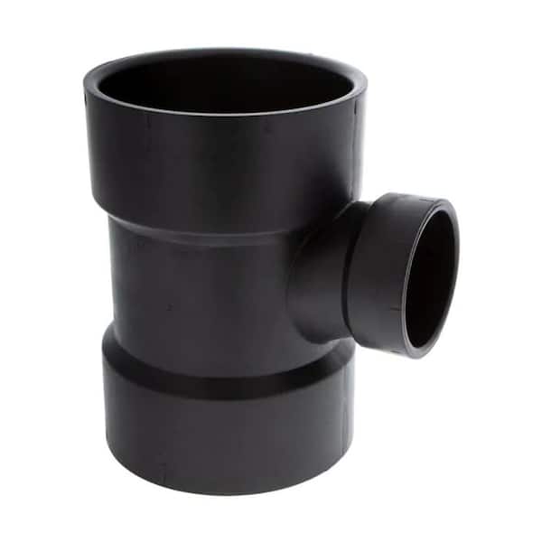 VPC 4 in. x 4 in. x 2 in. ABS Plastic DWV All Hub Sanitary Tee Fitting