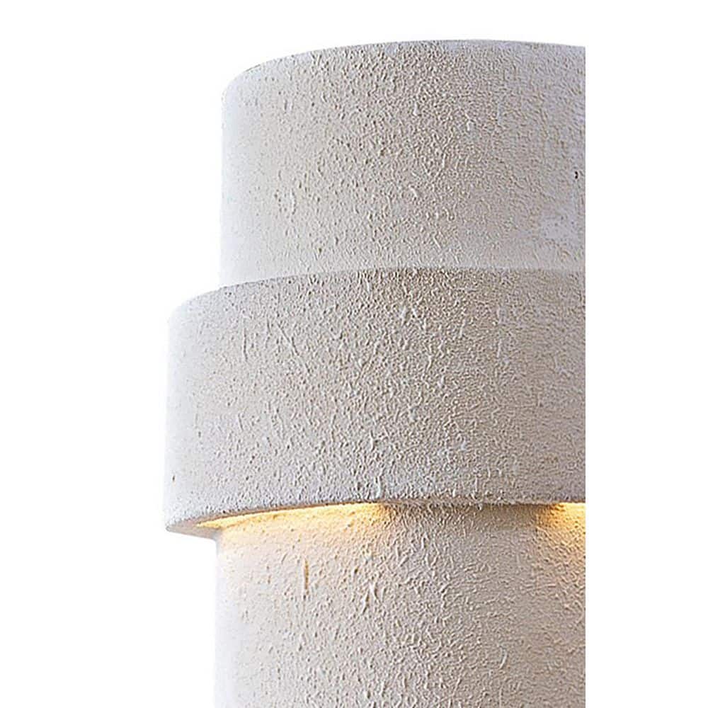 White Ceramic Dimmable Outdoor Pocket Wall Sconce