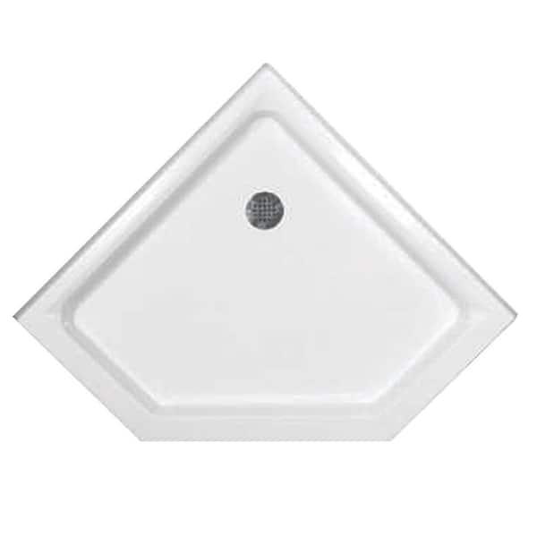 Hydro Systems 42 in. x 42 in. Triple Threshold Neo Shower Base in White