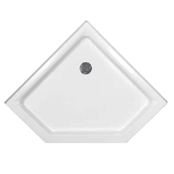 Hydro Systems 48 in. x 33 in. Triple Threshold Neo Shower Base in White