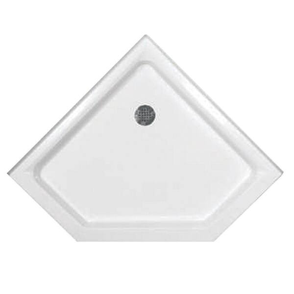 Hydro Systems 36 in. x 36 in. Triple Threshold Neo Shower Base in White