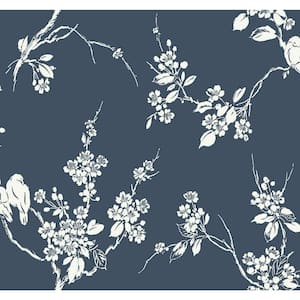 60.75 sq. ft. Imperial Blossoms Branch Wallpaper
