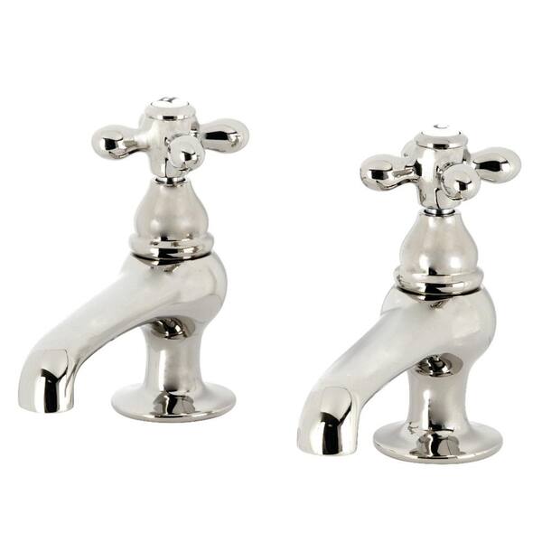 Kingston Brass Restoration 2-Handle Single Hole Bathroom Faucet in Polished Nickel