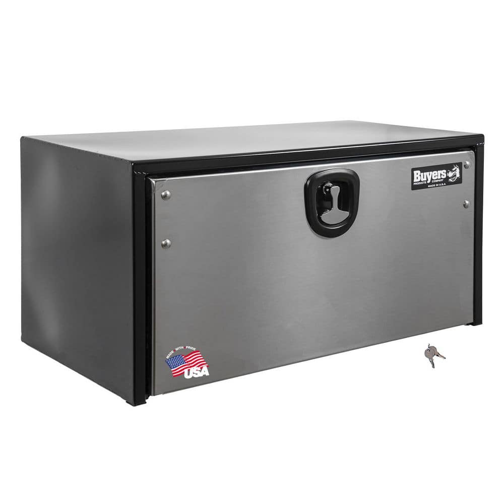 24 in. x 24 in. x 36 in. Gloss Black Steel Underbody Truck Tool Box with Stainless Steel Door price history on PriceWatchPro