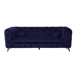 Blue Fabric Atronia Sofa