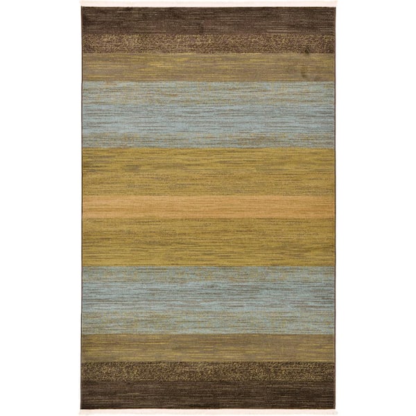Unique Loom Fars Manila Beige 5' 0 x 8' 0 Area Rug