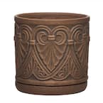 Roman 8 in. x 7.8 in. Brown Ceramic Indoor Pot