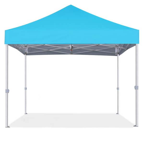 Terracemaster Commercial 10 ft. x 10 ft. Purple Pop Up Canopy Tent with Roller Bag