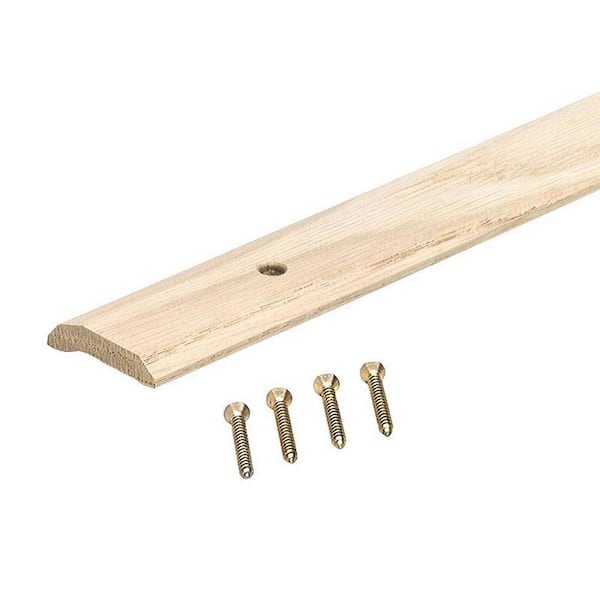 Unbranded 6 ft. x 1-7/16 in. x 7/16 in. Oak Carpet Trim