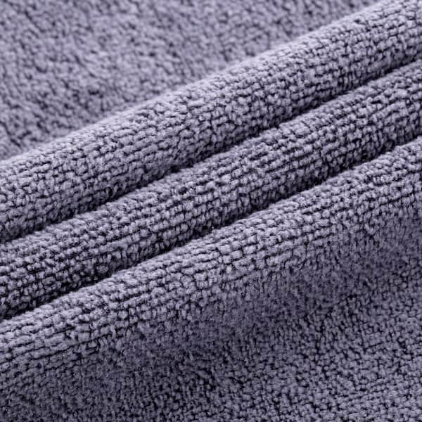 JML 6 Piece Gray Microfiber Towel Set Microfiberset-1 - The Home Depot