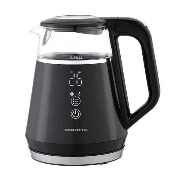 Electric Kettle with 5-Temperature Control Presets 5-Hour Keep Warm Function Auto Shut-Off, 1500W BPA Free, Black KD95B