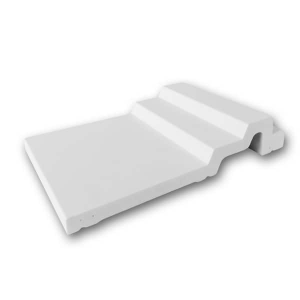 ORAC DECOR 6-1/2 in. D x 1-1/8 in. W x 4 in. L Primed White Plain Polyurethane Crown Moulding Sample