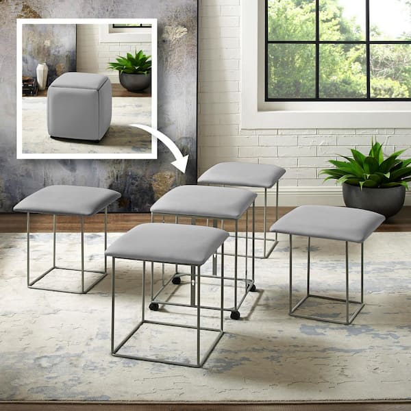 cube 5 in 1 ottoman space saving chair