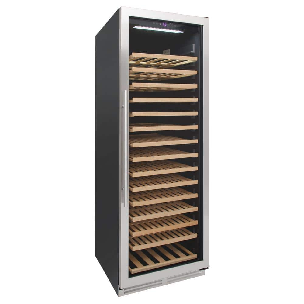 Avanti DESIGNER Series Wine Cooler, 165 Bottle Capacity, in Stainless ...