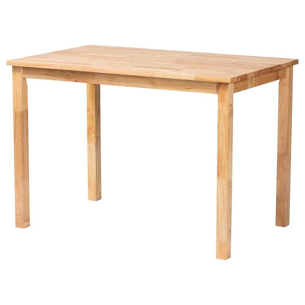 Denver Natural Seagrass and Acacia Wood 3-Piece Dining Nook Set