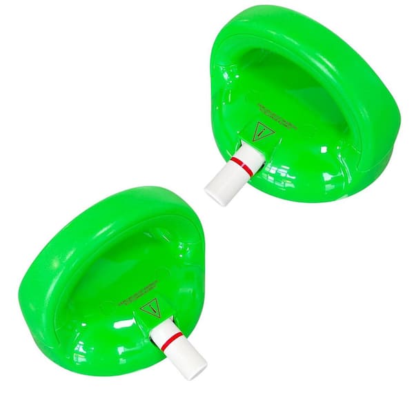 5.3 in. Shower Grab Bar for Seniors Drill-Free Safety Handle for Elderly Pregnant Post-Surgery Bathroom in Green