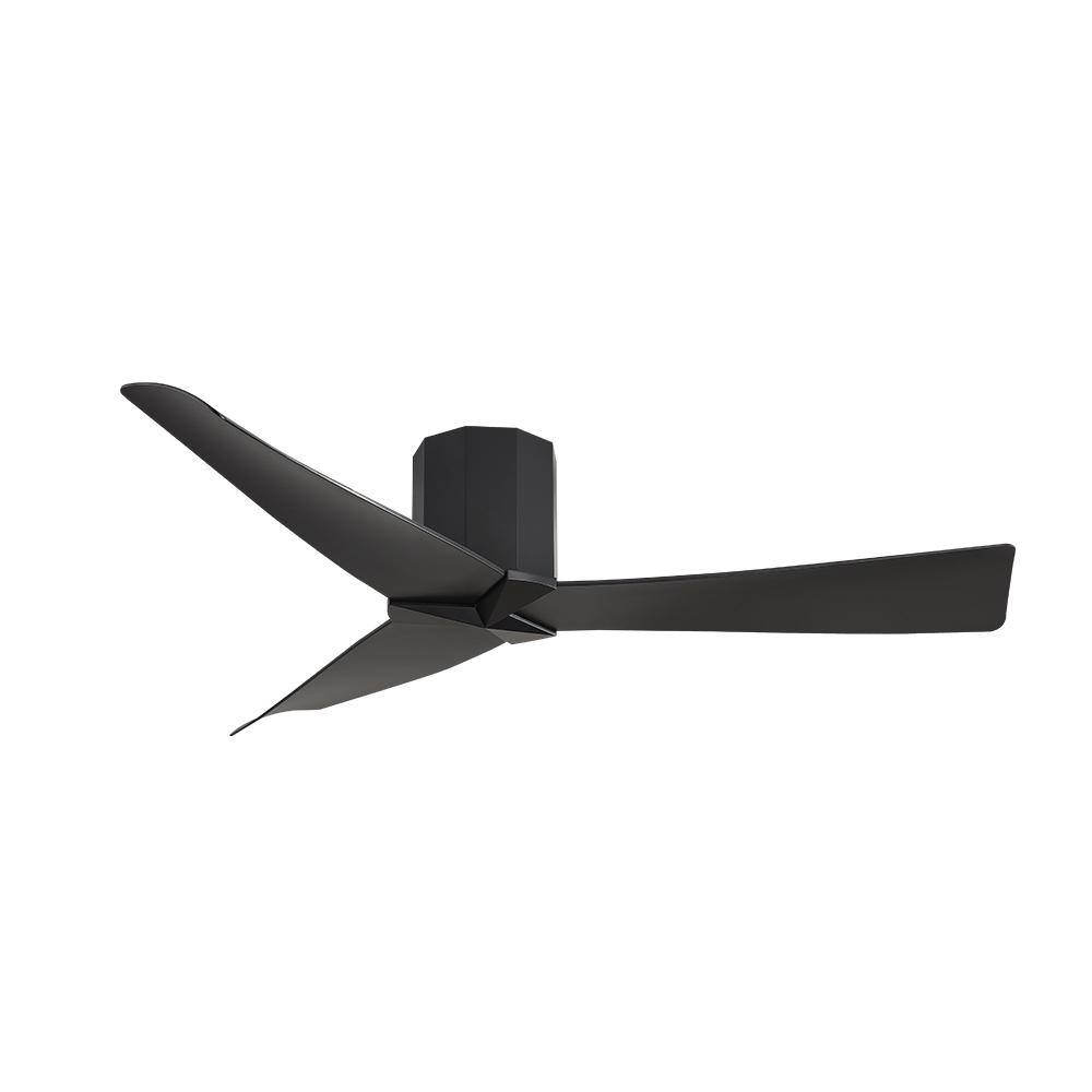 52 In. (4.3 ft.) Indoor Flush Mount Ceiling Fan without Integrated LED, Black price history on PriceWatchPro
