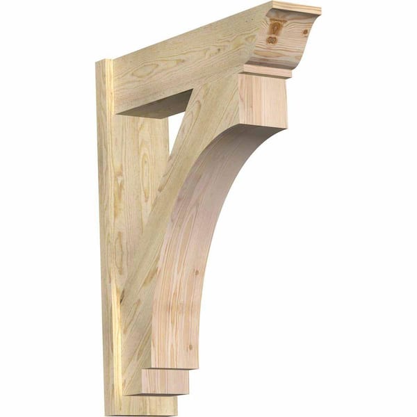 Ekena Millwork 8 in. x 38 in. x 30 in. Douglas Fir Imperial Traditional Rough Sawn Outlooker