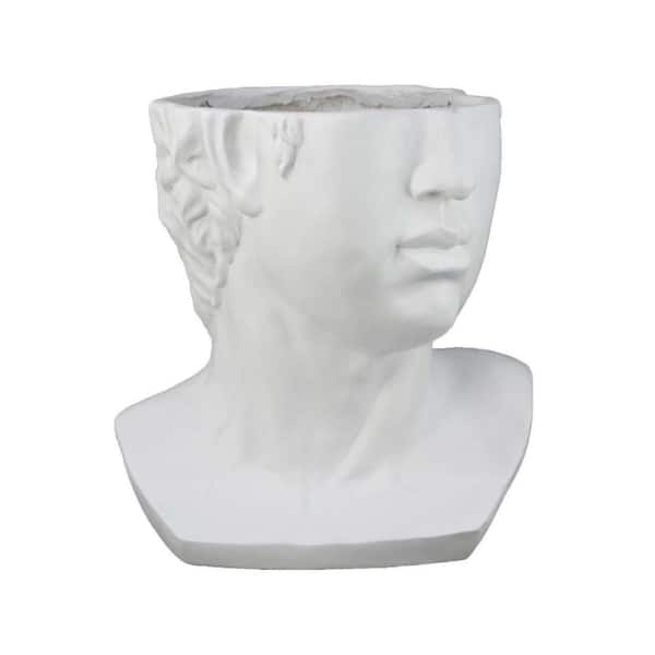 Kylz White Indoor Resin Novelty Planter with Outdoor Compatibility (19 in. W x 23.25 in. H)