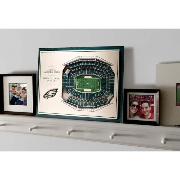 Detroit Lions 17'' x 13'' 5-Layer StadiumViews 3D Wall Art