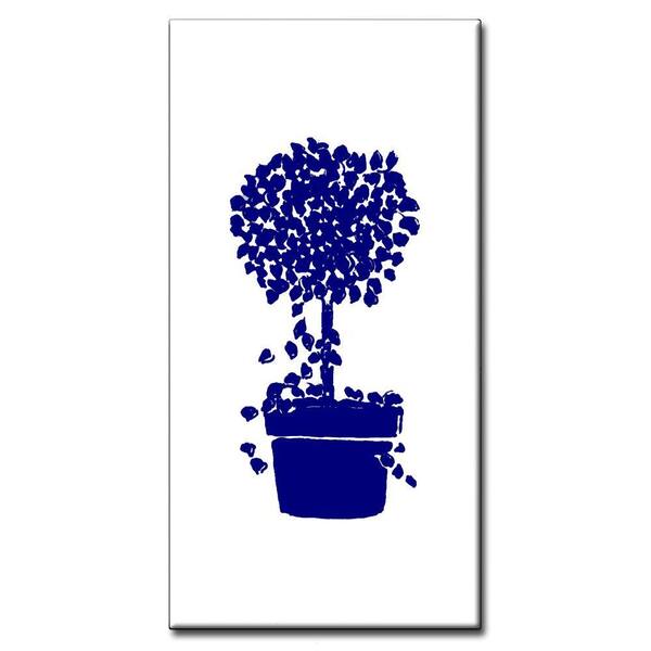 Unbranded 2 in. x 4 in. Blue Topiary Spacer