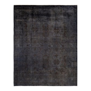 Gray 8 ft. 2 in. x 10 ft. 5 in. Fine Vibrance One-of-a-Kind Hand-Knotted Area Rug