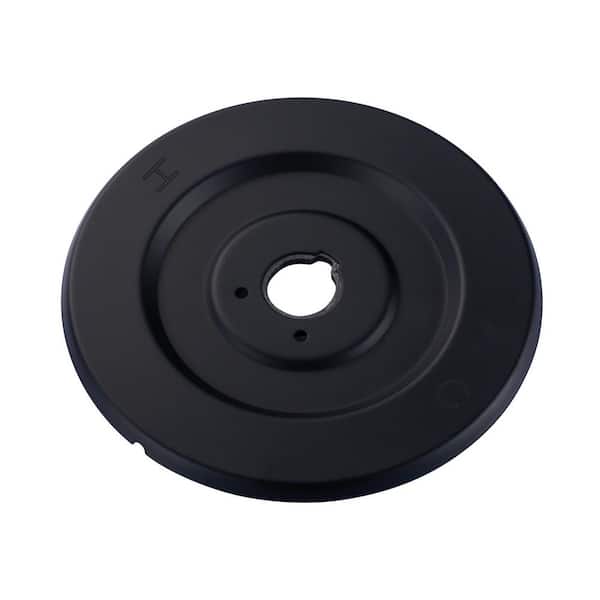 7 in. Dia Escutcheon for Single-Handle Wall Mount Pressure Balance Valve Trim Kit in Matte Black