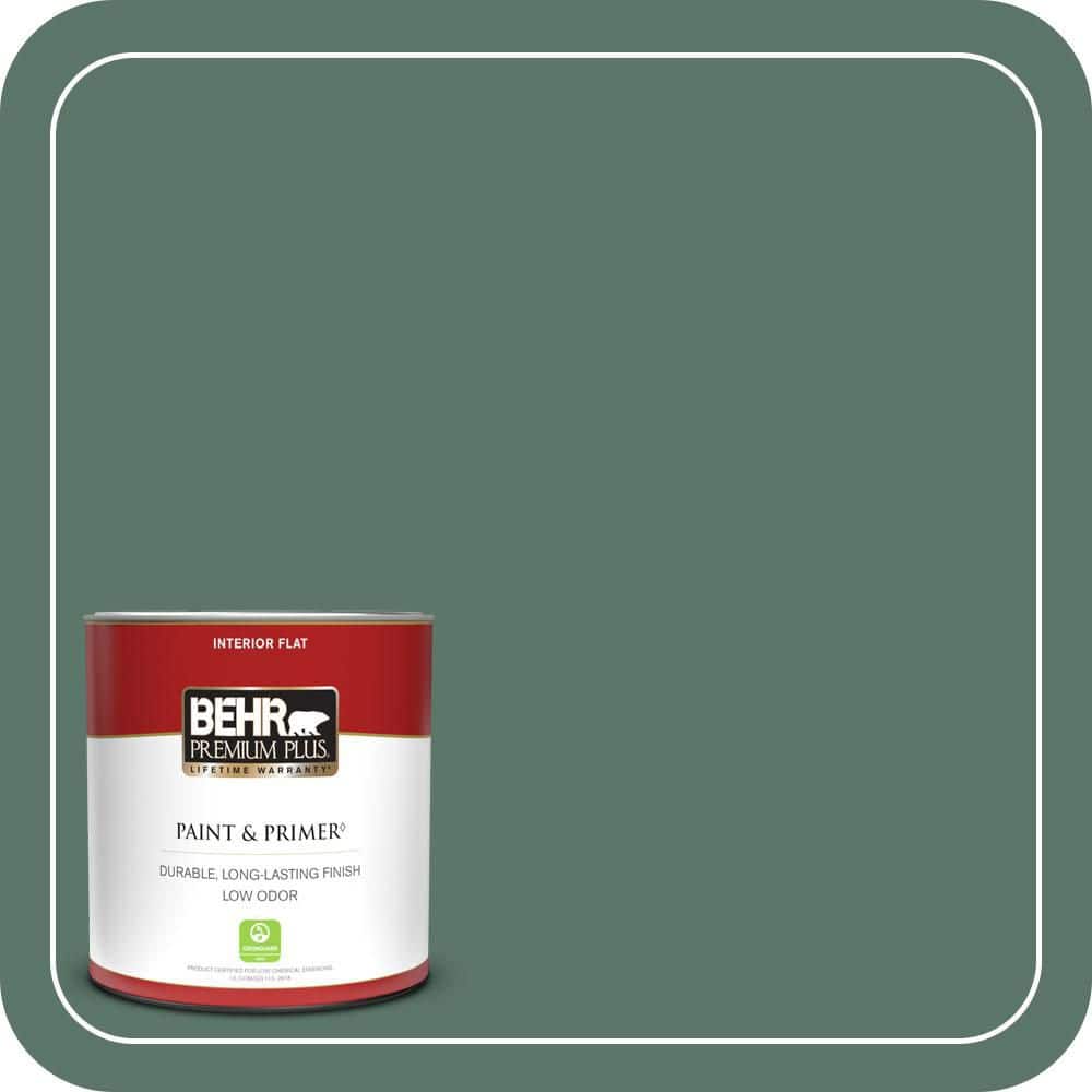 1 qt. #S420-6 Pine Brook Flat Low Odor Interior Paint & Primer price history on PriceWatchPro