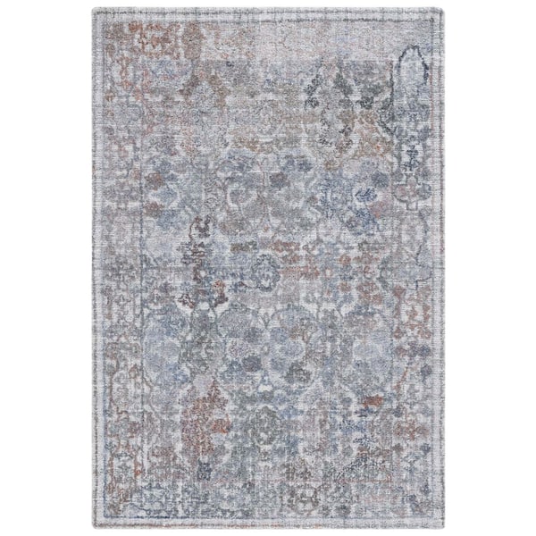 SAFAVIEH Marquee 5 ft. x 8 ft. Rust/Gray Marle Ornate Area Rug MRQ120P ...