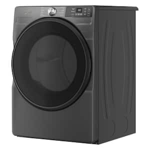 7.4 cu. ft. vented Front Load Gas Dryer in Volcano Black with Wrinkle Shield Option