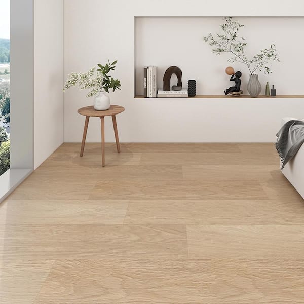 Yellow Pine 20-MIL x 7.17 in. W x 48 in. L Click Lock Waterproof SPC Luxury Vinyl Plank Flooring (23.9 sq. ft. / case)