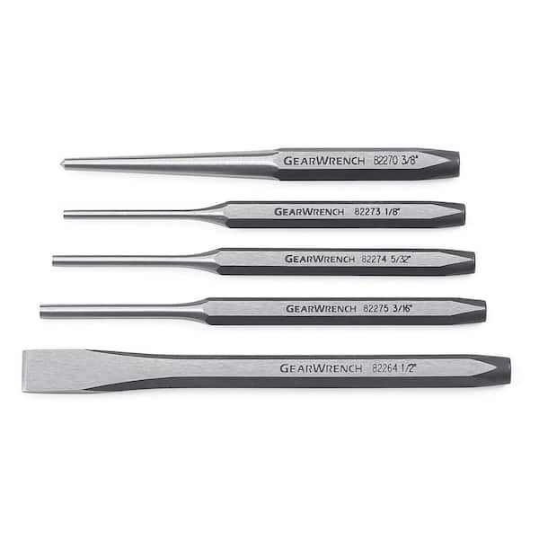 GEARWRENCH Steel SAE Punch and Chisel Set (5-Piece)