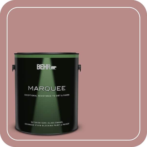 BEHR MARQUEE 1 gal. #150F-4 Victorian Mauve Semi-Gloss Enamel Exterior Paint & Primer
