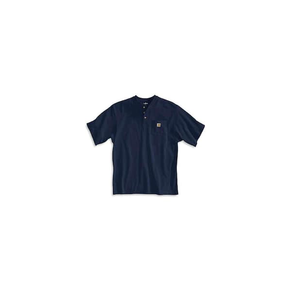 Carhartt Men's Tall XXX Large Navy Cotton Short-Sleeve T-Shirt