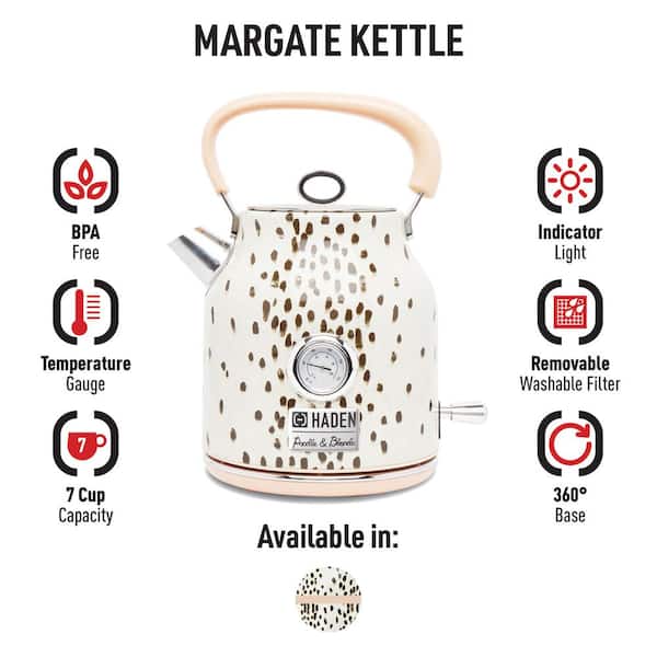 HADEN Dorchester Matte Black Electric Tea Kettle + Reviews