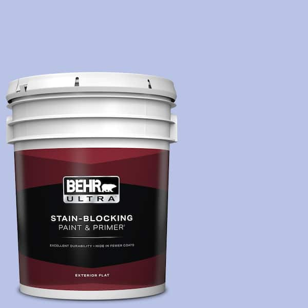 BEHR ULTRA 5 gal. #P540-3 Canterbury Bells Flat Exterior Paint & Primer