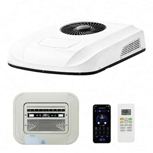 Ultra-Slim Series 12V Inverter RV Air Conditioner Mini Body with Heating Dehumidify Ventilation for Camper Van